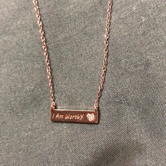 Necklace- 925 sterling silver “I am worthy” - Picture 1 of 1